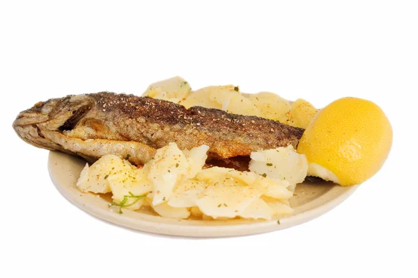 Fisk lunch — Stockfoto