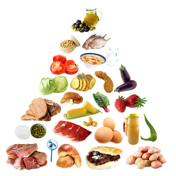 Pyramida potravin Stock Snímky