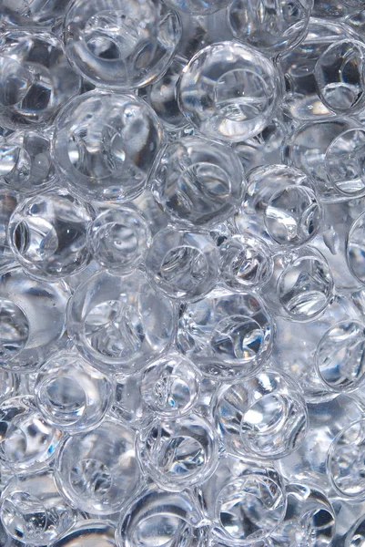 Burbujas transparentes en agua — Foto de Stock