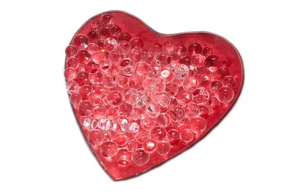 Coração cheio com bolha de água transparente Imagem De Stock