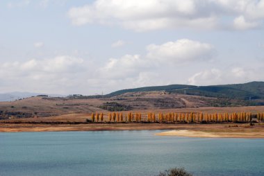 sofi yakınındaki bir Bulgar Gölü Panoraması