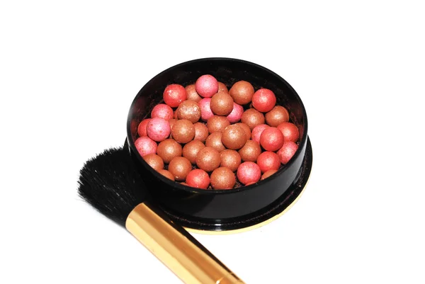 Pennello make-up palle — Foto Stock
