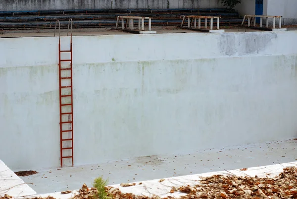 stock image Empty swimming pool in winter