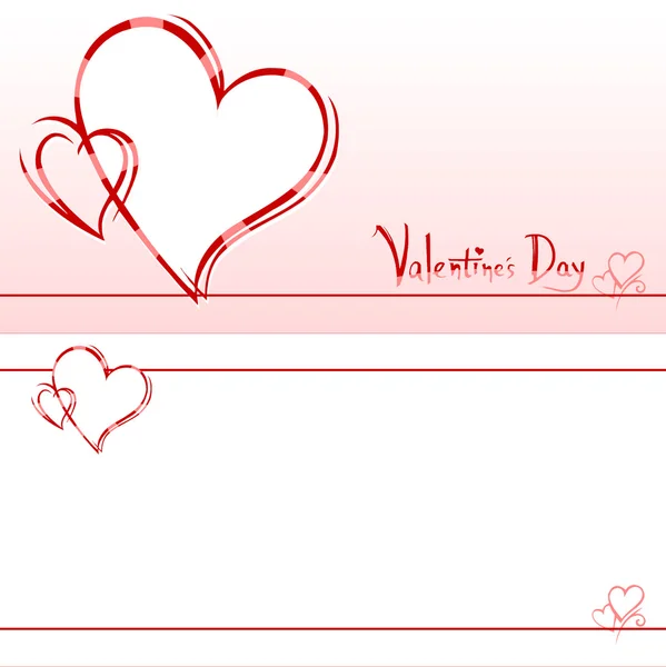 Valentinstag-Einladungskarte — Stockfoto