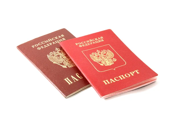 Dois passaportes da Federação Russa Imagens Royalty-Free