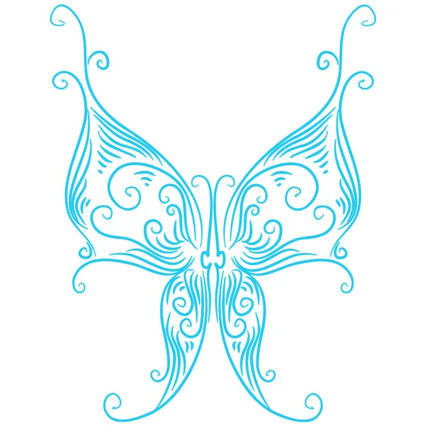 Abstrakter Schmetterling — Stockvektor