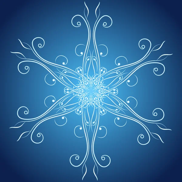Flocon de neige abstrait de Noël — Image vectorielle