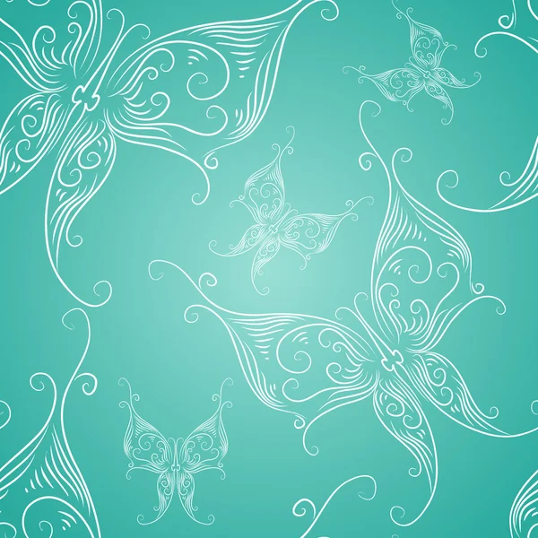 蝶の抽象的な壁紙 — ストックベクタ