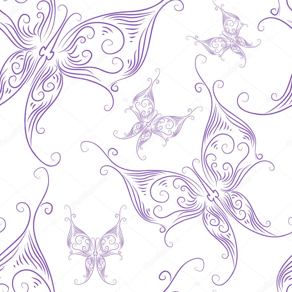 Abstract wallpaper with butterfly