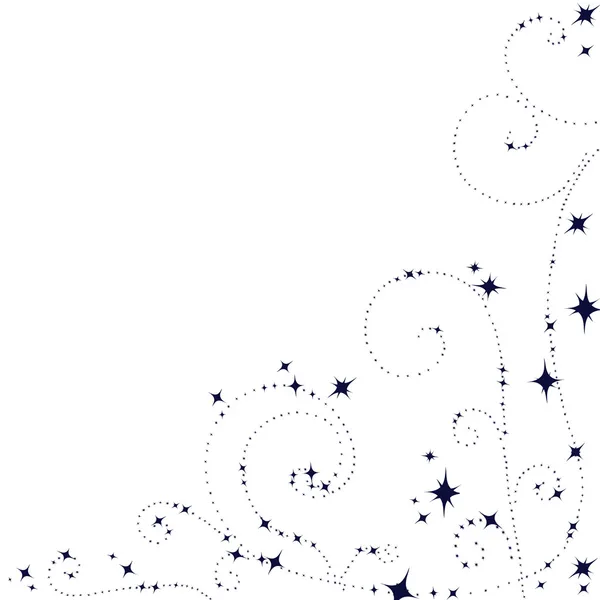 Swirl pattern of stars — Stock Vector