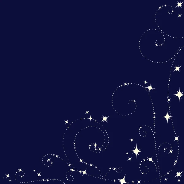 Swirl pattern of stars — Stock Vector