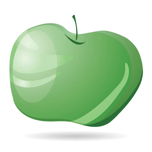Glossy apple — Stock Vector