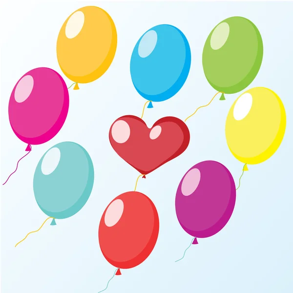 Pozadí s barevný balónek — Stockový vektor