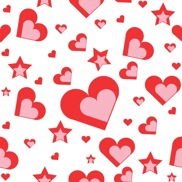 Valentijnsdag behang met hart — Stockvector