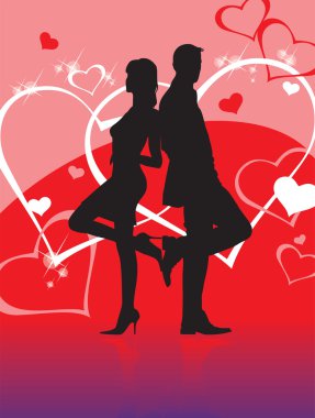 Love Story Silhouette clipart