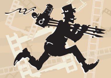 Retro photographer clipart