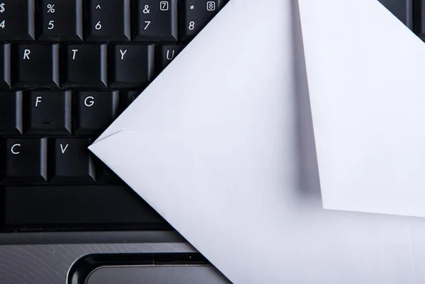 Keyboard and envelope. — Stock Photo, Image