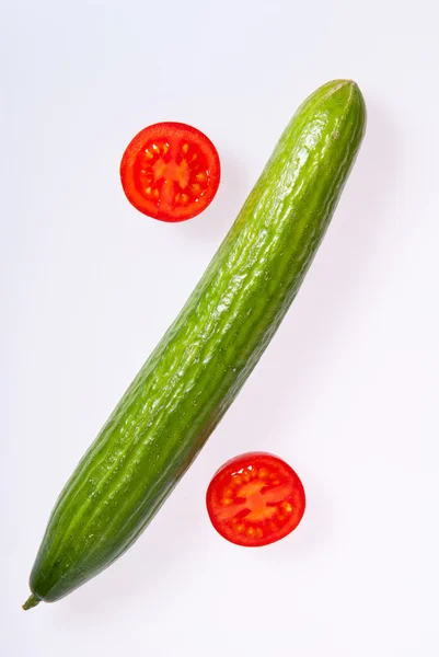 Znak procent warzyw. — Zdjęcie stockowe