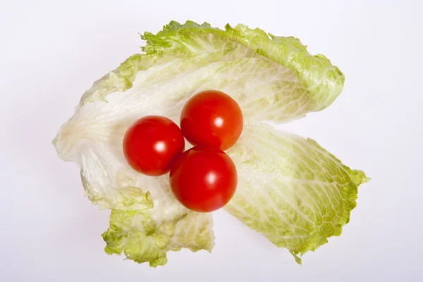 Tomater och sallad. — Stockfoto