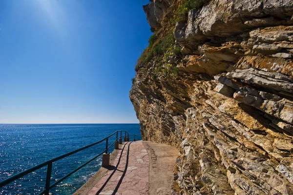 Stock image Adriatic rocks on a blue sky background