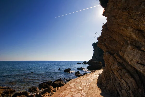 Адріатичного скель і моря — стокове фото