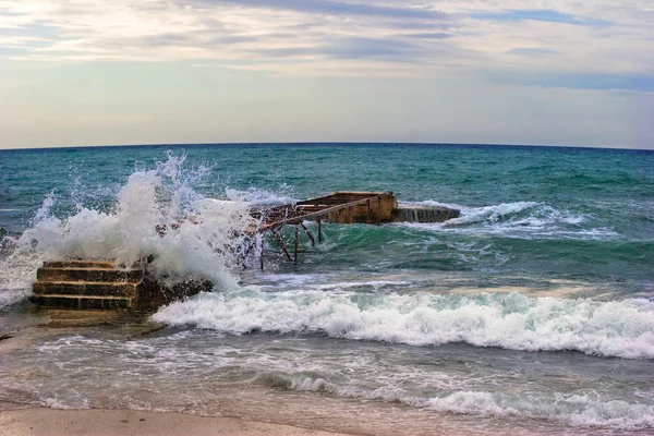 stock image Old pier in Budva