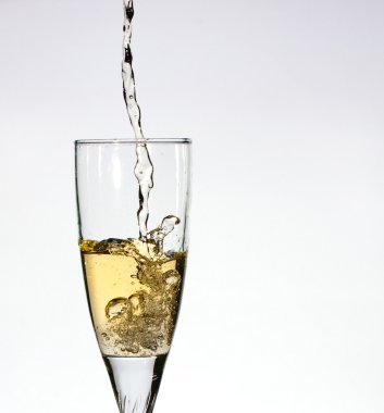 Glass of champange clipart