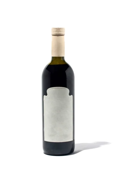 Láhev vína, samostatný — Stock fotografie