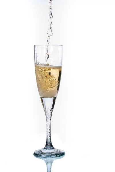 Glas champange — Stockfoto