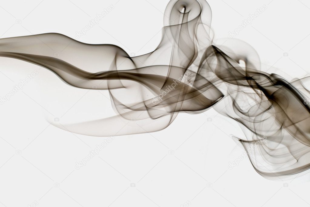 Isolated abstract smoke.