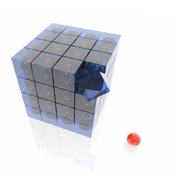 큐브의 큐브 — 스톡 사진