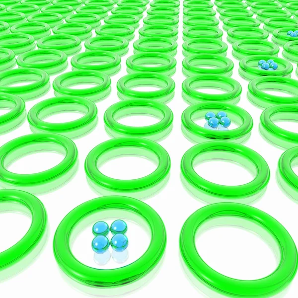 Green rings — Stock Photo, Image