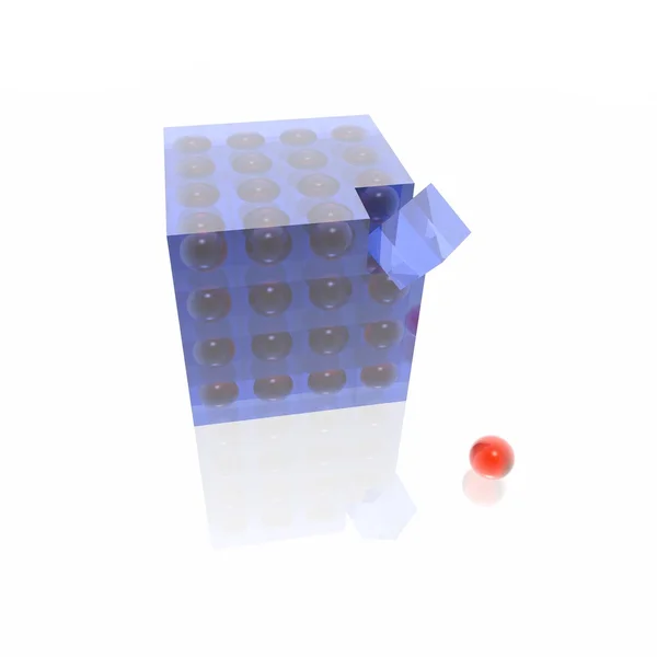 Cube from cubes — Stock Photo, Image