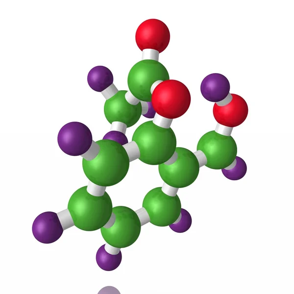 Молекули аспірину — стокове фото