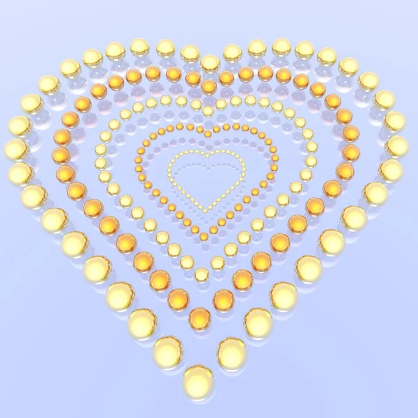 Coeur de perles — Photo