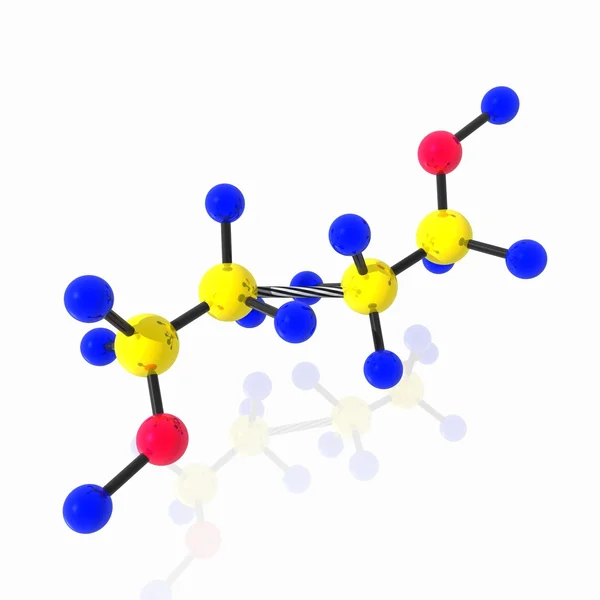 Молекула этилового спирта — стоковое фото