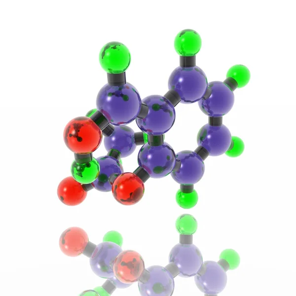Молекула аспирина — стоковое фото
