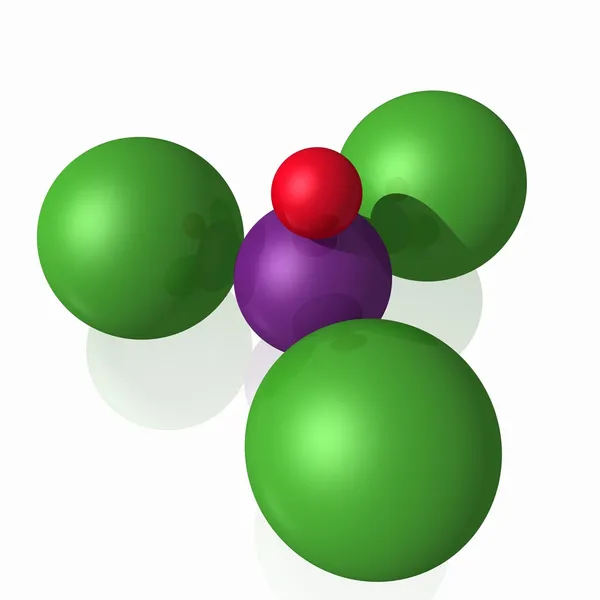 Molécula de clorofórmio — Fotografia de Stock