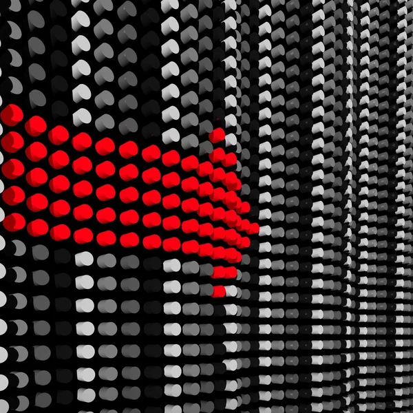 Red arrow — Stock Photo, Image