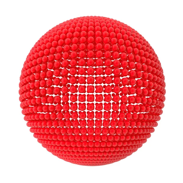 Сфера из красных сфер — стоковое фото