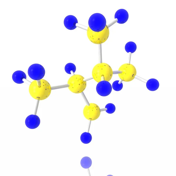 分子缬氨酸 — 图库照片