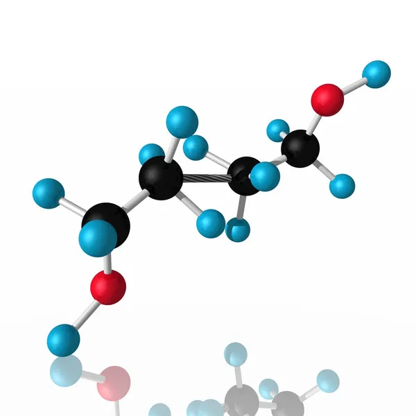 Molecule of ethyl spirit — Stock Photo, Image