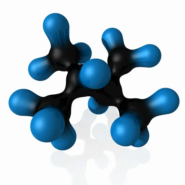 分子缬氨酸 图库照片