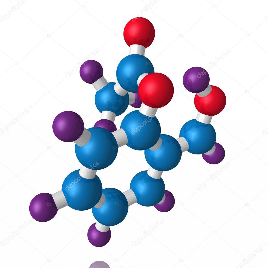 Molecule of aspirin