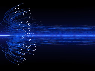 Optical paths clipart