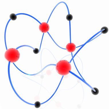 Molecular scheme clipart