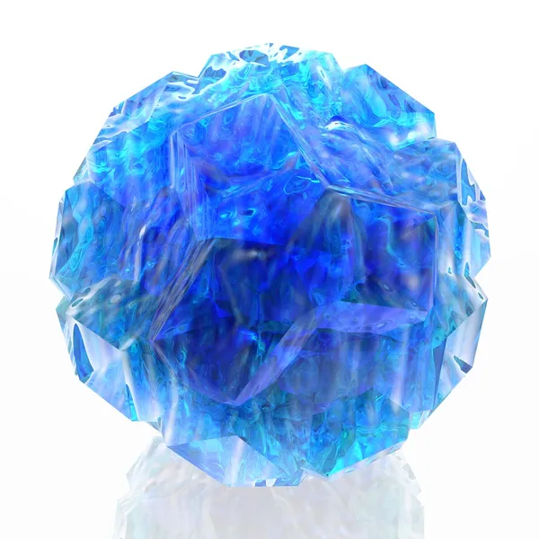 Blauwe bal met het — Stockfoto