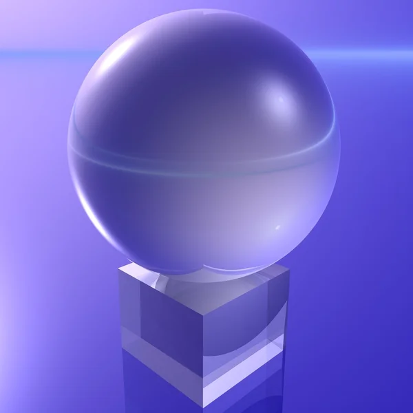 Esfera em um pedestal — Fotografia de Stock