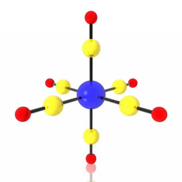 Молекули Карбонільні chrome — стокове фото