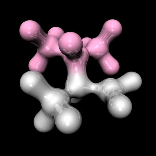 分子缬氨酸 — 图库照片